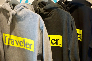 Traveler. Hoodie - Neon Green